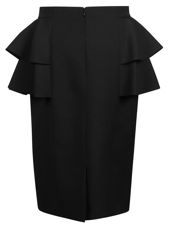 25FW 발렌티노 가라바니 미디 스커트 7B3RADJ51CF 0NO Black - VALENTINO GARAVANI