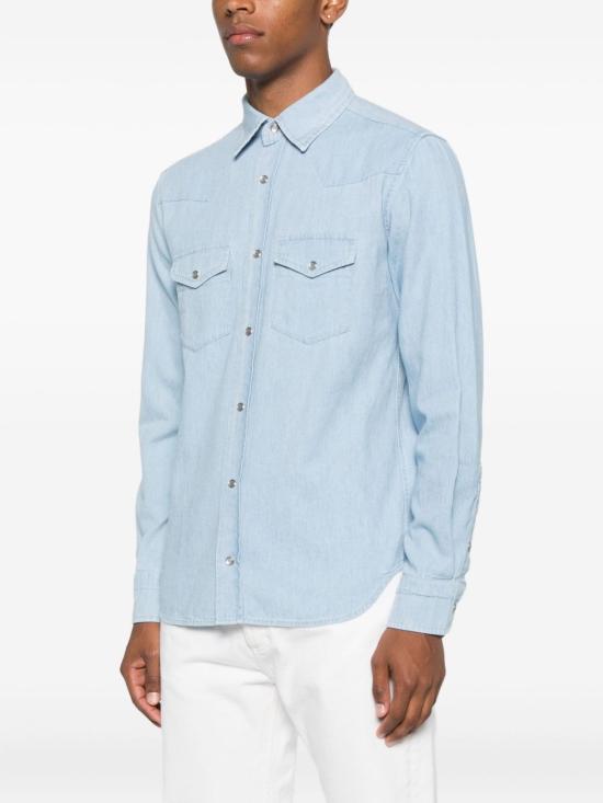 25FW 톰포드 데님 셔츠 HDS001 FMC240HB001 Clear Blue - TOMFORD