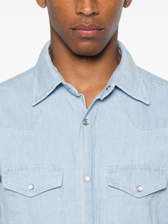 25FW 톰포드 데님 셔츠 HDS001 FMC240HB001 Clear Blue - TOMFORD