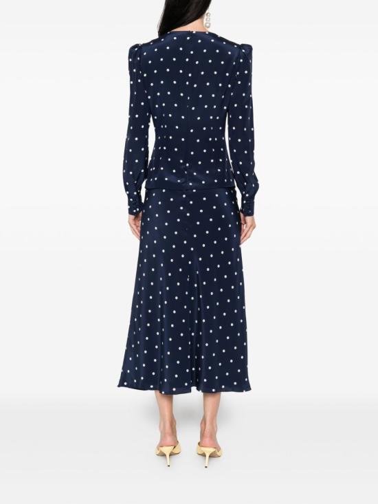 25FW 알레산드라리치 미디 원피스 FABX4108 F46551643 Blue - ALESSANDRA RICH