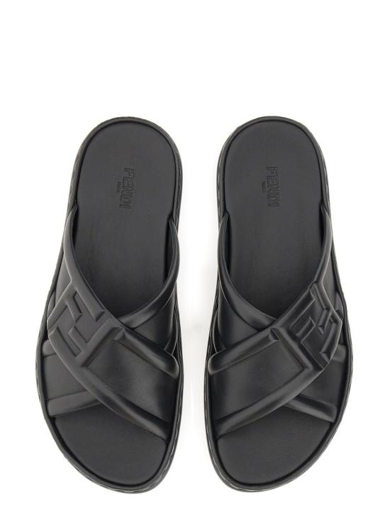 26FW 펜디 뮬/슬리퍼 7X1501 AHI3F0QA1 BLACK - FENDI