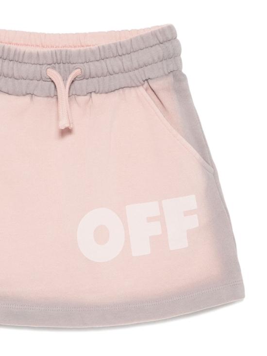 25FW [키즈] 오프화이트 스커트 OGCK002F25FLE002 3B3C Pink - OFF WHITE