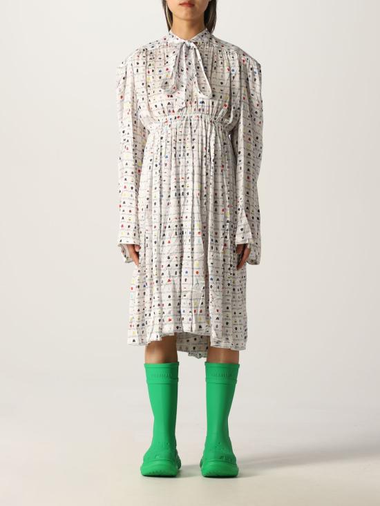  발렌시아가 원피스 680795 TLL119000 WHITE