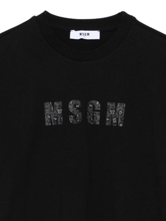 25FW [키즈] 엠에스지엠 티셔츠 F5MSJGTH141 110 Black - MSGM
