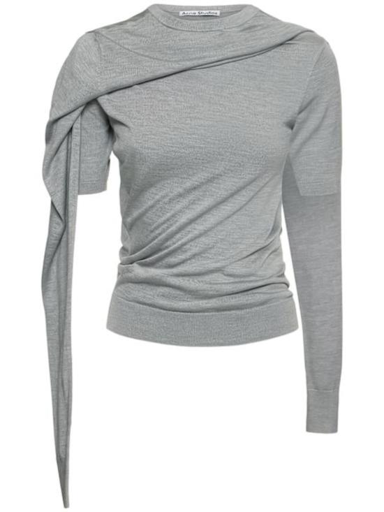 25SS 아크네 스튜디오 반팔 티셔츠 A60569 KNIT000839AAB Grey