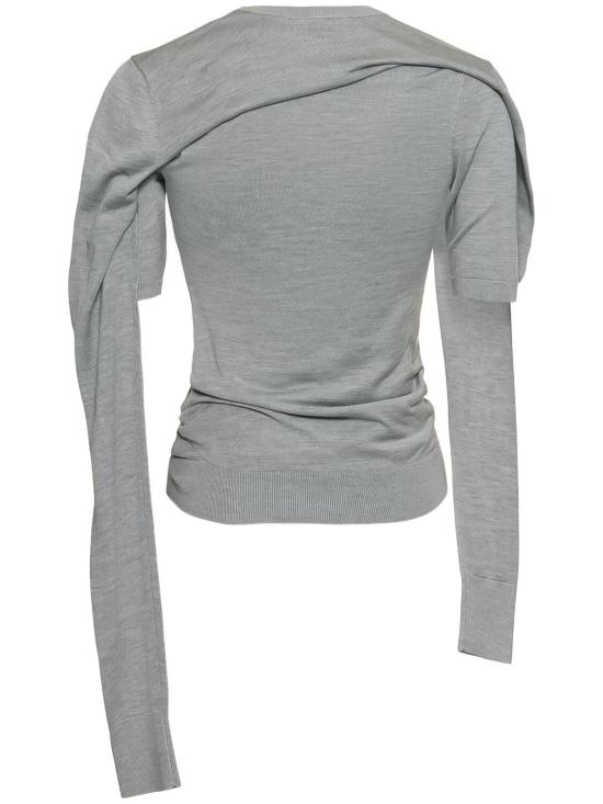 25SS 아크네 스튜디오 반팔 티셔츠 A60569 KNIT000839AAB Grey - ACNE STUDIOS