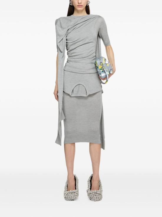 25SS 아크네 스튜디오 긴팔 티셔츠 A60569 KNIT000839AAB Grey - ACNE STUDIOS