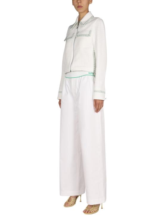 26FW 보테가베네타 스트레이트 팬츠 702092 V1J109000 WHITE - BOTTEGA VENETA