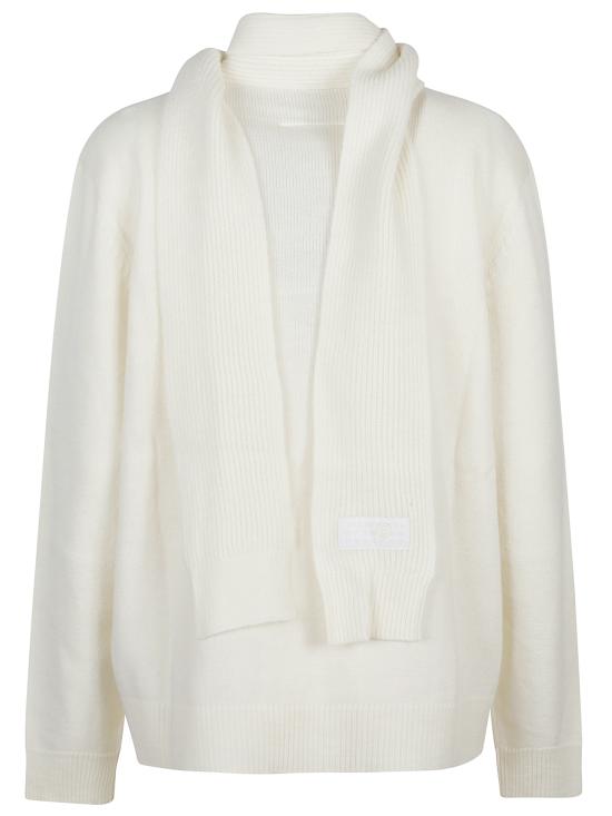 25FW MM6 메종마르지엘라 가디건 S52HP0034 M13140101 White - MM6 MAISON MARGIELA