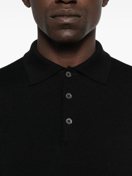 25FW 꼬르넬리아니 폴로 티셔츠 26M5072625100 020 Black - CORNELIANI