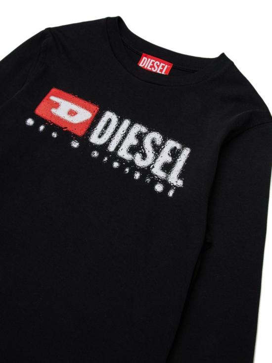 25FW [키즈] 디젤 니트/스웻셔츠 J0247400YI9 K900 Black - DIESEL