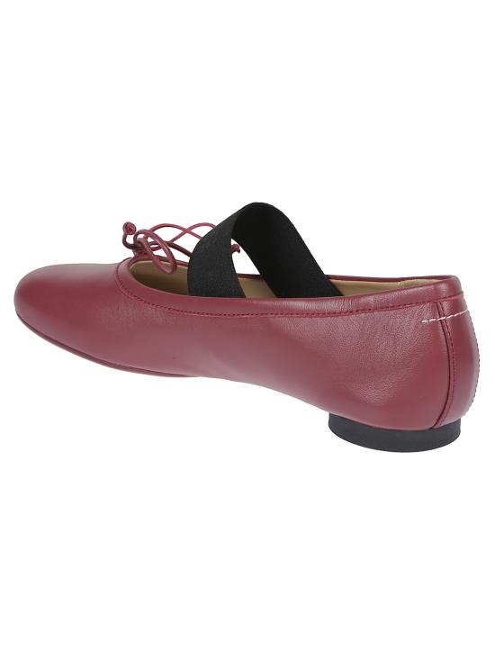 25FW MM6 메종마르지엘라 아나토믹 뉴메릭 발레리나 플랫 슈즈 S59WZ0099 P3628T5085 Red - MM6 MAISON MARGIELA