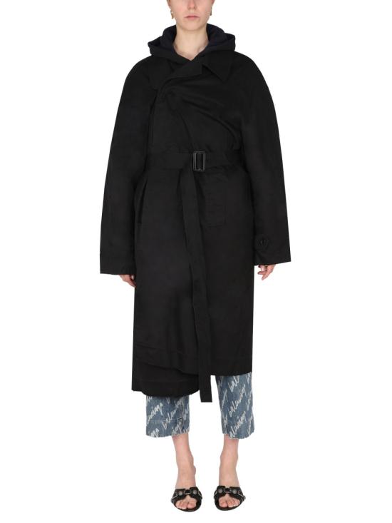  발렌시아가 트렌치 코트 698285 TKP060100 BLACK