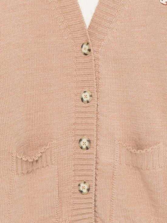 25FW [키즈] 엠에스지엠 가디건 F5MSJGCA076 MS049 Beige - MSGM