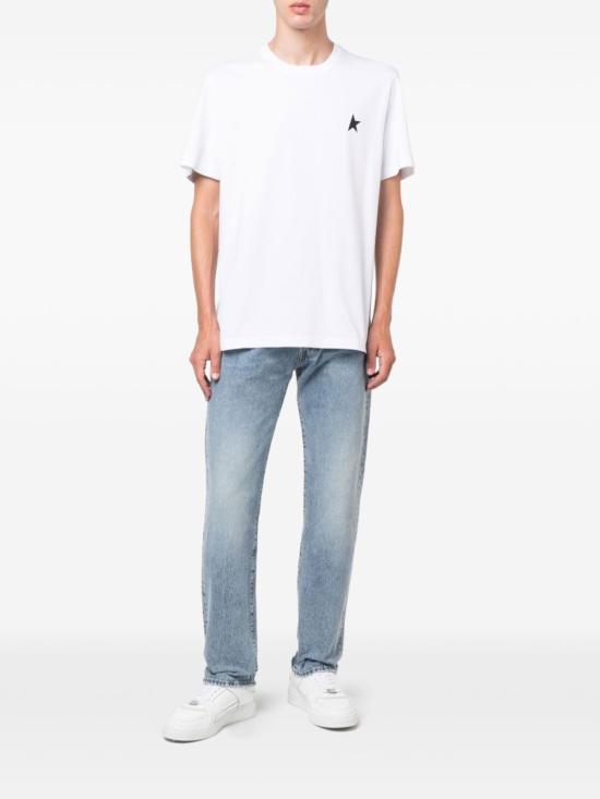 25FW 골든구스 반팔 티셔츠 GWP01220 P00059310364 White - GOLDEN GOOSE