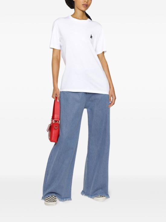 25FW 골든구스 반팔 티셔츠 GWP01220 P00059310364 White - GOLDEN GOOSE