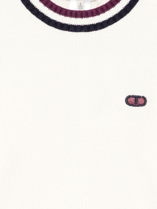 25FW [키즈] 트윈셋 니트/스웻셔츠 252GJ3030 00435 White - TWINSET