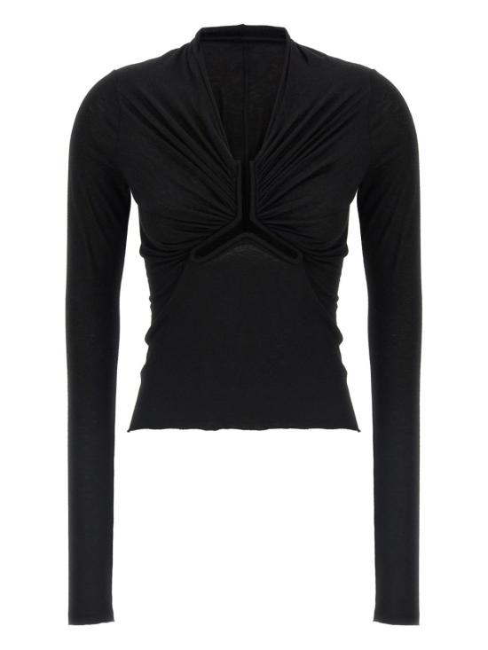 25FW 릭 오웬스 긴팔 티셔츠 RP02E4266 UC09 Black