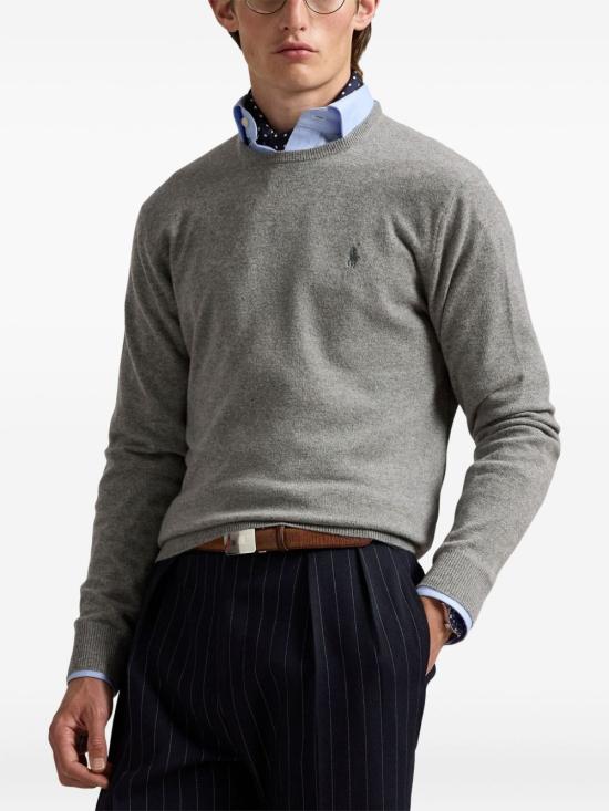 25FW 폴로 랄프로렌 스웨터 710974148 002 Grey - POLO RALPH LAUREN