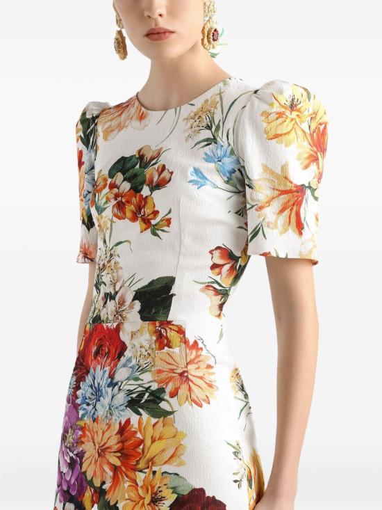 25FW 돌체앤가바나 미디 원피스 F6TYCT FSRQUHA5PC Fantasia - DOLCE & GABBANA