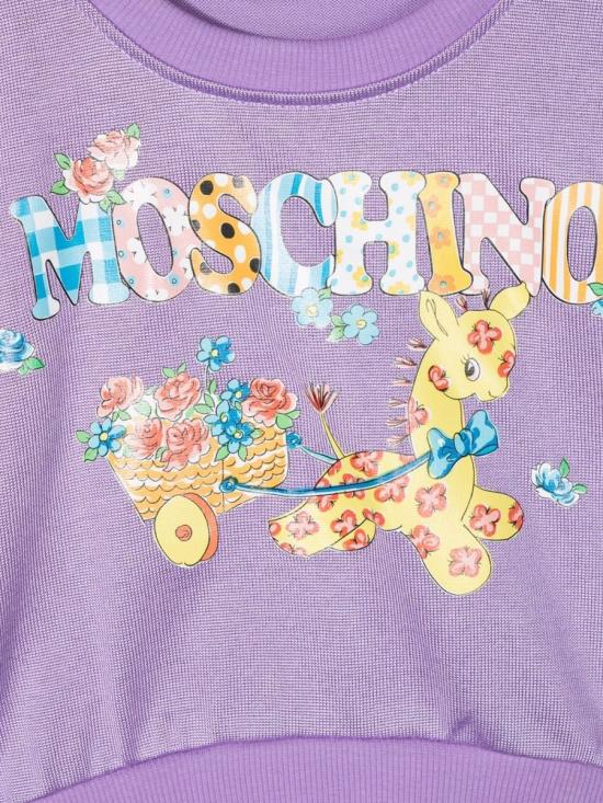  [키즈] 모스키노 풀오버 HDF03SK M0F8050358 LILAC - MOSCHINO