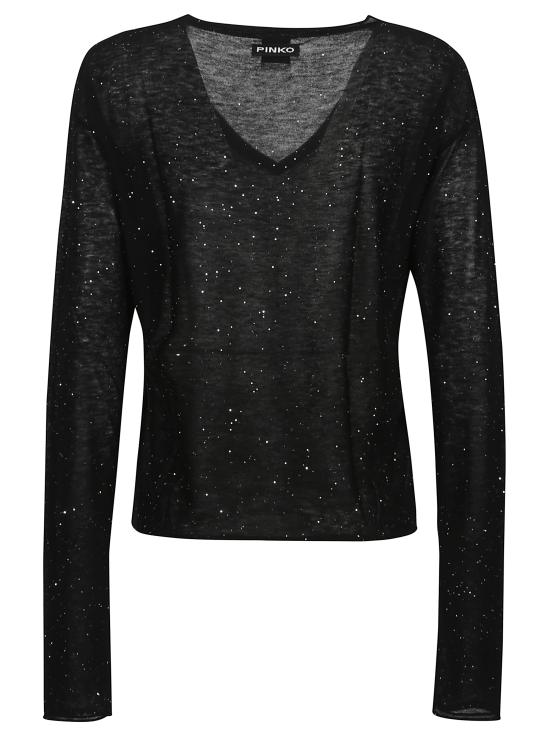 25FW 핑코 긴팔 티셔츠 105400 A2PMZ99 Black