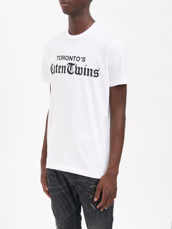 25FW 디스퀘어드2 반팔 티셔츠 MS71GD1586D20020100 White - DSQUARED2