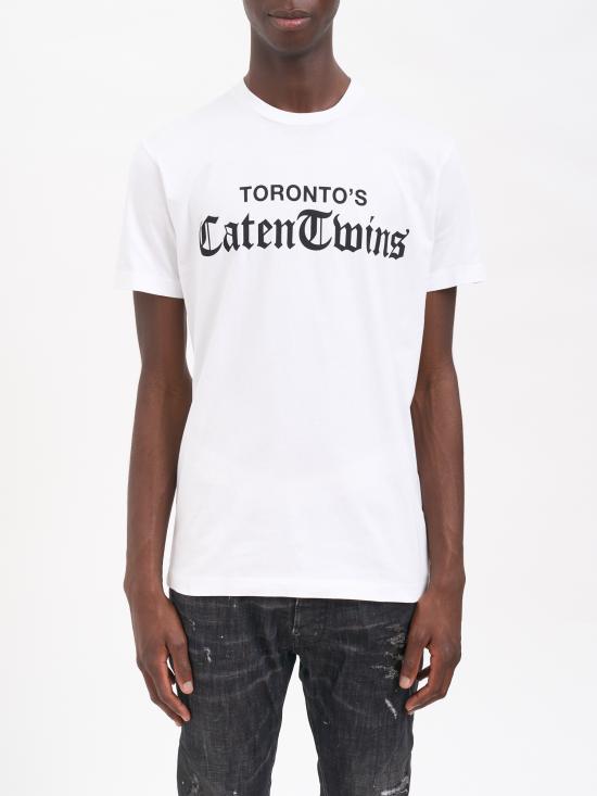 25FW 디스퀘어드2 반팔 티셔츠 MS71GD1586D20020100 White