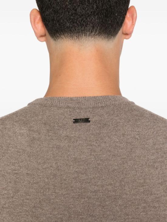 25FW 꼬르넬리아니 스웨터 26M5102625110 034 Beige - CORNELIANI