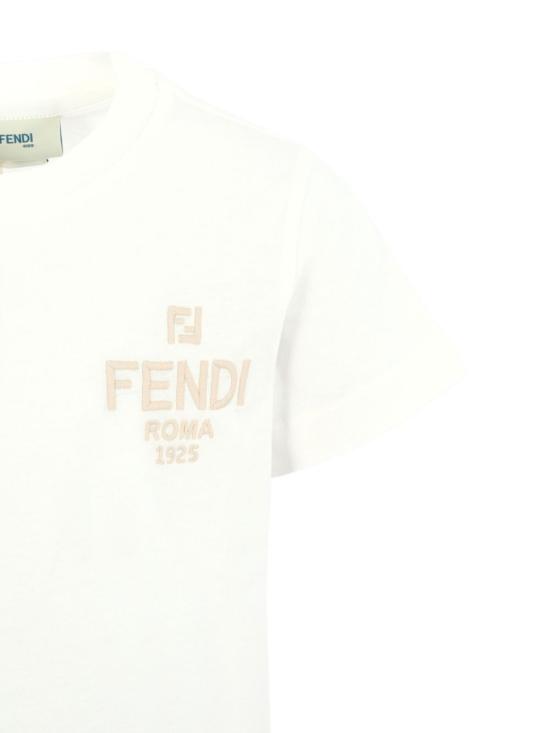 25FW [키즈] 펜디 티셔츠 JUI190 7AJF0TU9 White - FENDI