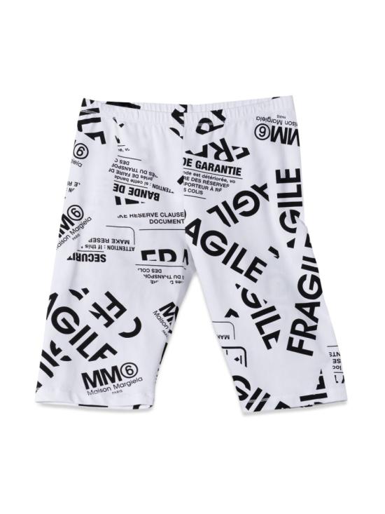  [키즈] MM6 메종마르지엘라 쇼츠/버뮤다 M60097K MM012M6100 WHITE - MM6 MAISON MARGIELA