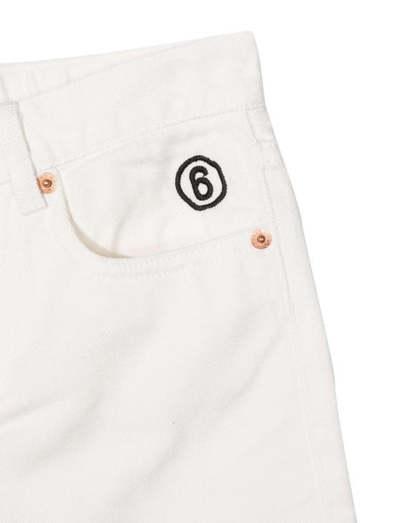  [키즈] MM6 메종마르지엘라 쇼츠/버뮤다 M60099K MM046M6101 WHITE - MM6 MAISON MARGIELA