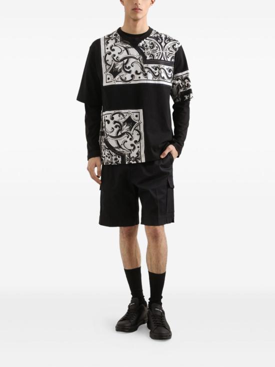 25FW 돌체앤가바나 반팔 티셔츠 G8SD2Z G7PEAN0000 Black - DOLCE & GABBANA