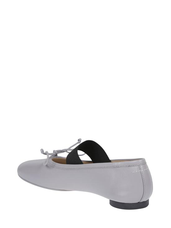 25FW MM6 메종마르지엘라 아나토믹 뉴메릭 발레리나 플랫 슈즈 S59WZ0099 P3628T8150 Silver - MM6 MAISON MARGIELA