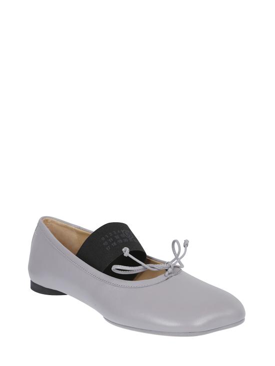 25FW MM6 메종마르지엘라 아나토믹 뉴메릭 발레리나 플랫 슈즈 S59WZ0099 P3628T8150 Silver - MM6 MAISON MARGIELA