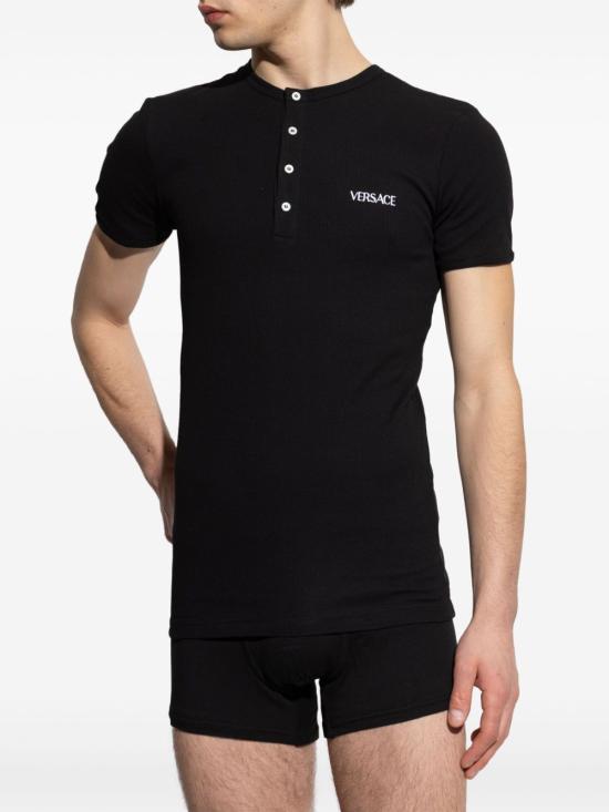 25FW 베르사체 라운지 웨어 1019678 1A094101B000 Black - VERSACE