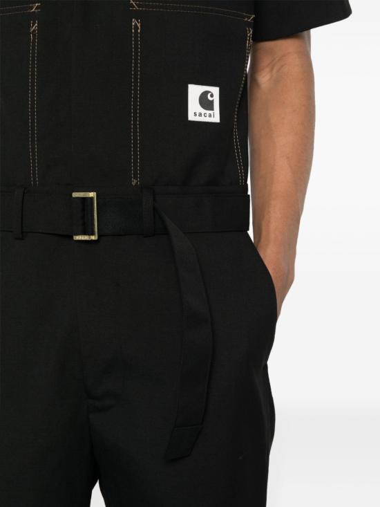  사카이 X 칼하트 WIP 점프수트 2403388M 001 Black - SACAI X CARHARTT WIP