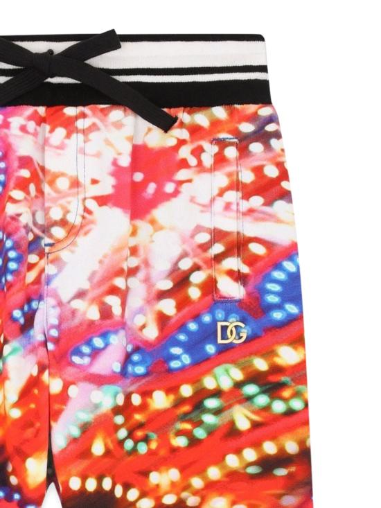  [키즈] 돌체앤가바나 스트레이트 팬츠 L4JPFEK G7CM9HH3OF MULTICOLOUR - DOLCE & GABBANA