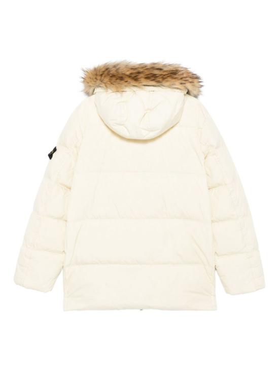 25FW [키즈] 스톤 아일랜드 패딩 4100003 S0A23V0093 White - STONE ISLAND