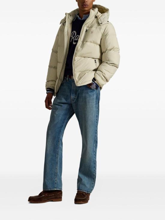 25FW 폴로 랄프로렌 고햄 다운 재킷  710968278 007 Beige - POLO RALPH LAUREN