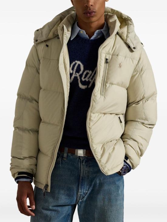 25FW 폴로 랄프로렌 고햄 다운 재킷  710968278 007 Beige - POLO RALPH LAUREN