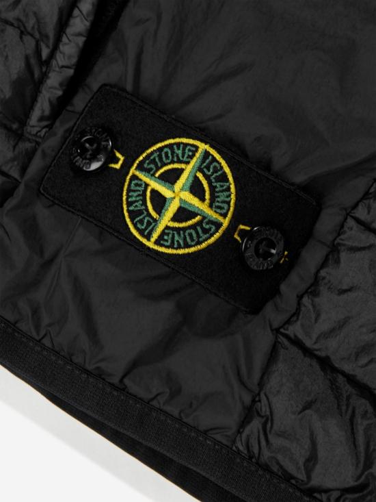 25FW [키즈] 스톤 아일랜드 베스트 G100002 S0024V0029 Black - STONE ISLAND