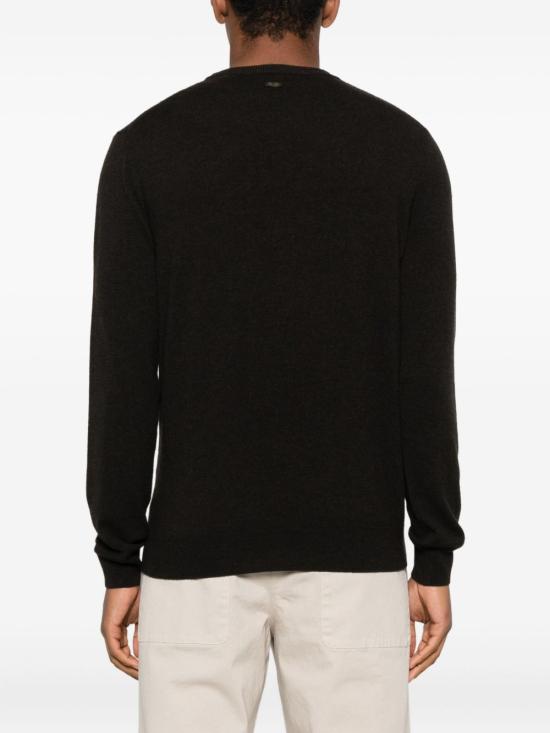 25FW 꼬르넬리아니 스웨터 26M5102625110 042 Black - CORNELIANI