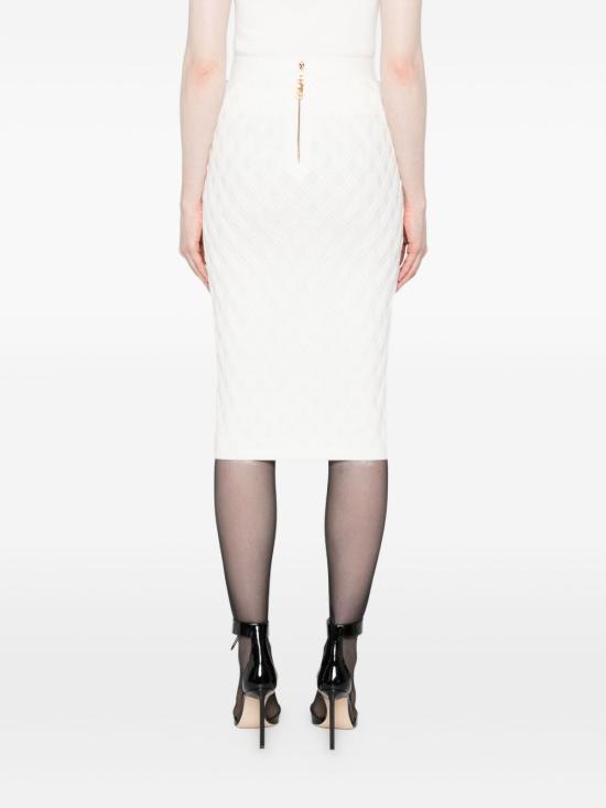 25FW 엘리자베타프랜치 숏 스커트 GK20B56E2 360 White - ELISABETTA FRANCHI