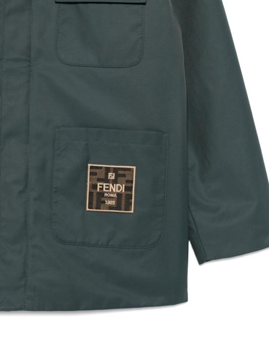 25FW [키즈] 펜디 자켓 JMA332 ART2F0E3J Green - FENDI