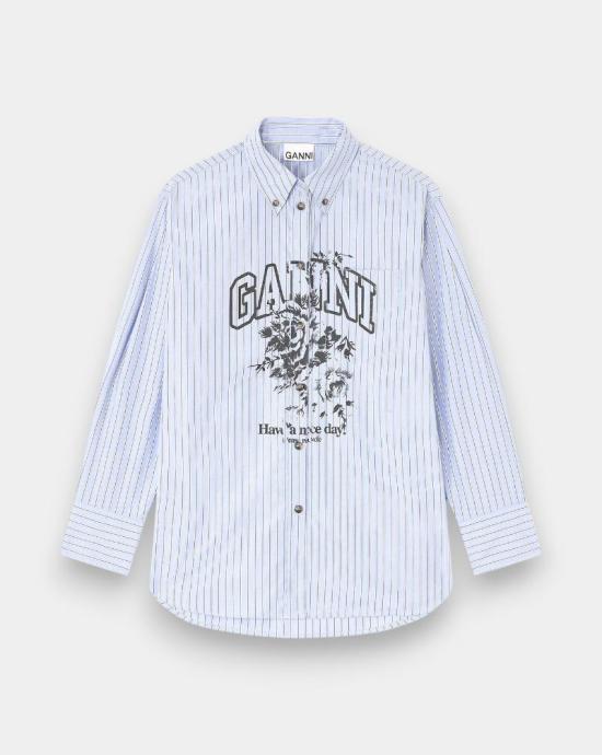 25FW 가니 블라우스 W0826 01M Lavender lustre