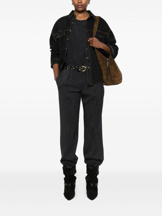 25FW 이자벨마랑 스트레이트 팬츠 PA0480FB C3F04IBKMD Black - ISABEL MARANT