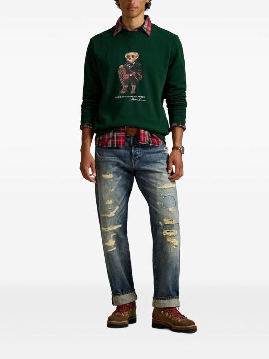 25FW 폴로 랄프로렌 긴팔 티셔츠 710981794 001 Green - POLO RALPH LAUREN