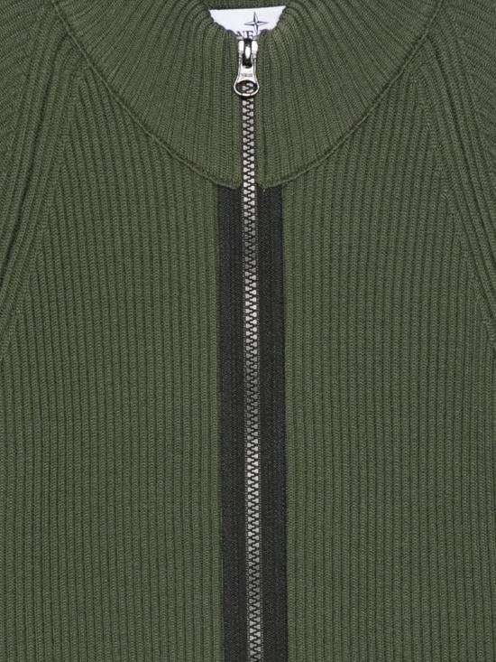 25FW [키즈] 스톤 아일랜드 가디건 5100012 S0C02V0054 Green - STONE ISLAND