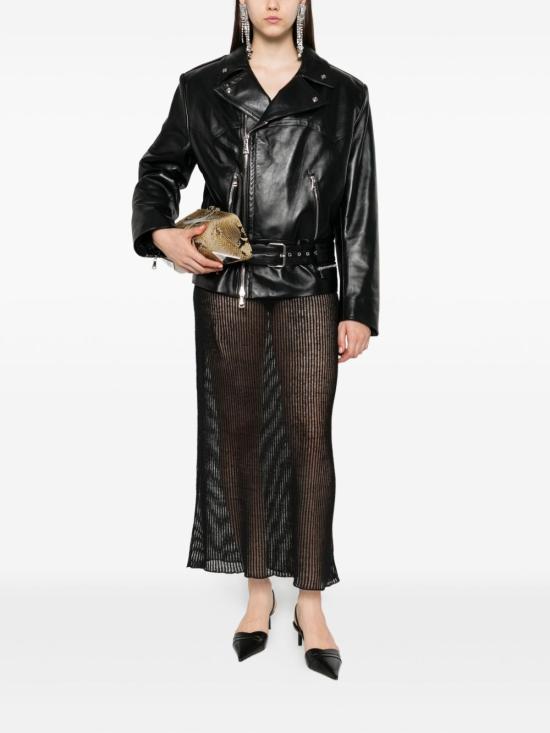 25FW 알레산드라리치 가죽 자켓 FABX4231 L46310900 Black - ALESSANDRA RICH